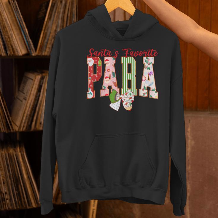 Cute Santas Favorite Para Christmas Paraprofessional Teacher Women's Hoodie, gift for family, gift for coworker Cute Santas Favorite Para Christmas Paraprofessional Teacher Women's Hoodie, gift for family, gift for coworker