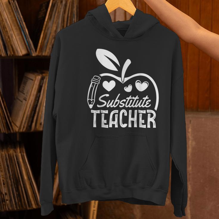 Cute Substitute Teacher Appreciation Men Women Women's Hoodie, gift for family, gift for coworker Cute Substitute Teacher Appreciation Men Women Women's Hoodie, gift for family, gift for coworker