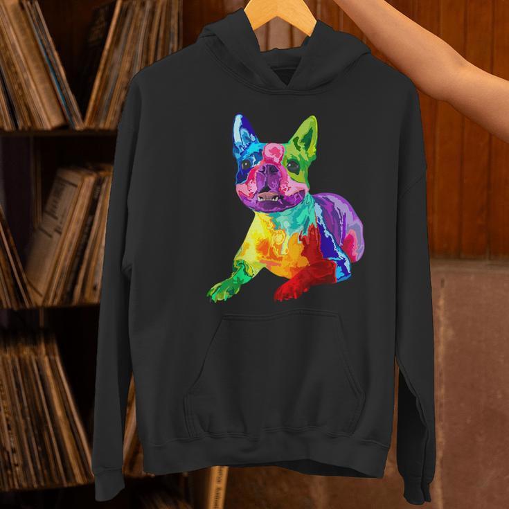 Dog Lover Boston Terrier Dog Colorful Boston Terrier Men Women Kids Women's Hoodie, gift for family, gift for coworker