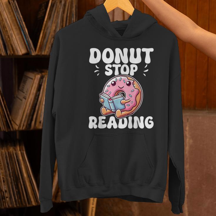Donut Stop Reading Kawaii Teacher Preschool Kindergarten Women's Hoodie, gift for family, gift for coworker Donut Stop Reading Kawaii Teacher Preschool Kindergarten Women's Hoodie, gift for family, gift for coworker