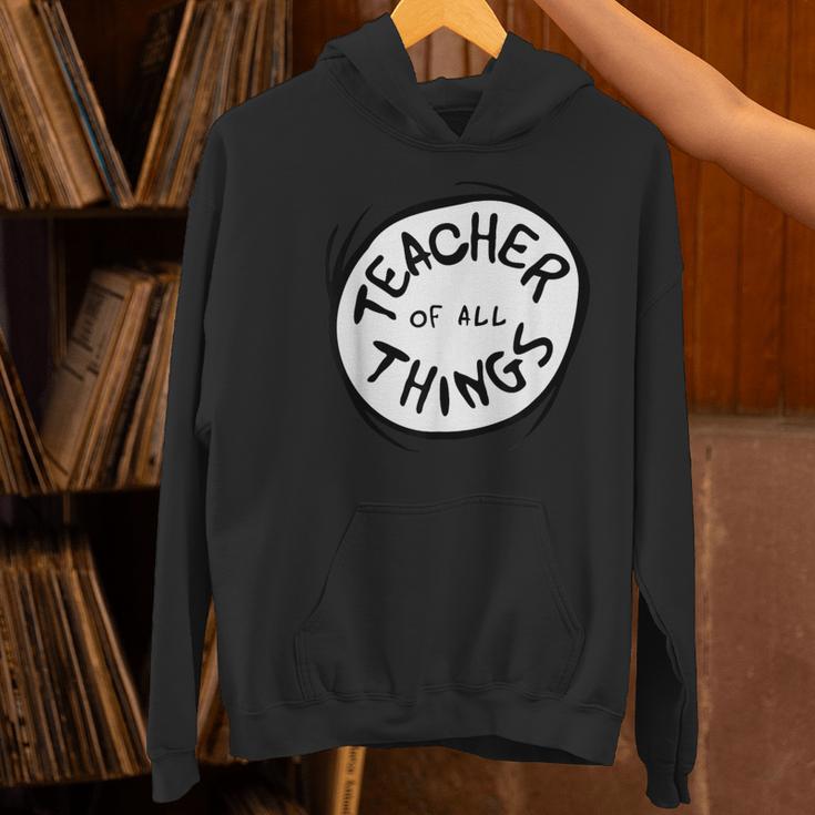 Dr Seuss Teacher Of All Things Red Emblem Women's Hoodie, gift for family, gift for coworker