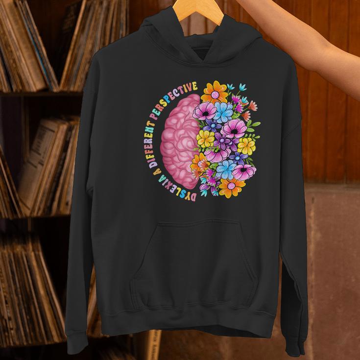 Dyslexia Different Perspective Reading Brain Floral Teacher Women's Hoodie, gift for family, gift for coworker Dyslexia Different Perspective Reading Brain Floral Teacher Women's Hoodie, gift for family, gift for coworker