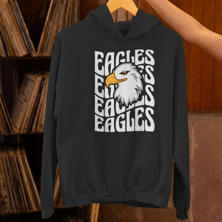 Eagles School Sports Fan Team Spirit Teacher Parent Student Women's Hoodie, gift for family, gift for coworker Eagles School Sports Fan Team Spirit Teacher Parent Student Women's Hoodie, gift for family, gift for coworker