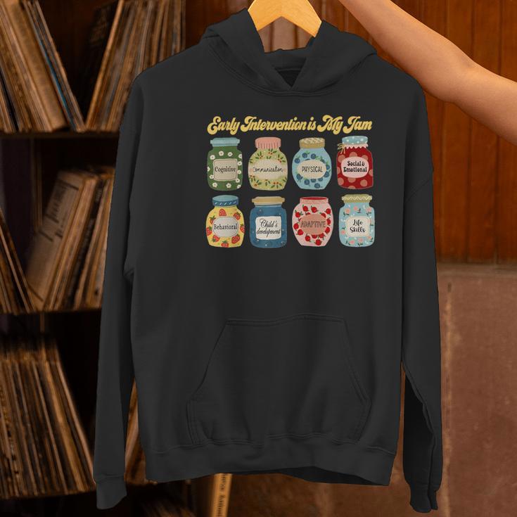 Early Intervention Is My Jam Early Intervention Teacher Women's Hoodie, gift for family, gift for coworker Early Intervention Is My Jam Early Intervention Teacher Women's Hoodie, gift for family, gift for coworker
