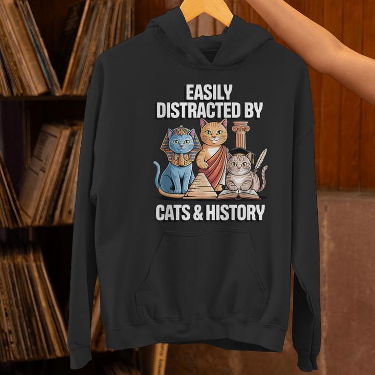 Easily Distracted By Cats & History Teacher Women Men Women's Hoodie, History Teacher Hoodies, gift for family, gift for coworker Easily Distracted By Cats & History Teacher Women Men Women's Hoodie, History Teacher Hoodies, gift for family, gift for coworker