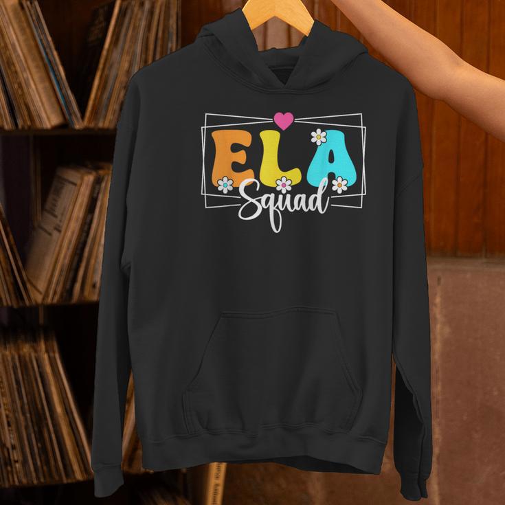 ELA Squad Teacher Back To School English Language Arts Women's Hoodie, English Teacher Hoodies, gift for family, gift for coworker