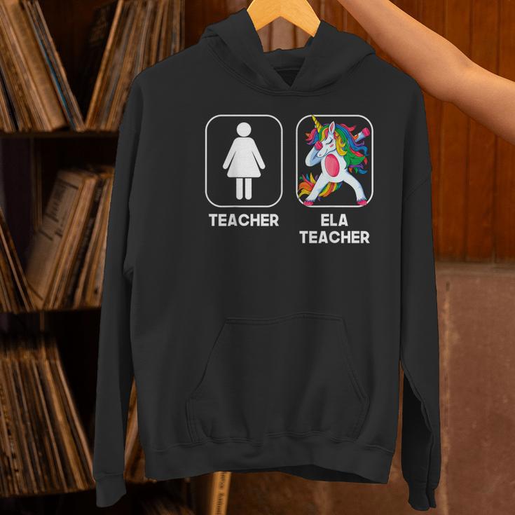 ELA Teacher Dabbing Unicorn Teacher Women Women's Hoodie, gift for family, gift for coworker ELA Teacher Dabbing Unicorn Teacher Women Women's Hoodie, gift for family, gift for coworker