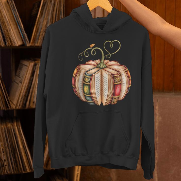 Fall Book Pumpkin Fall Librarians Bookworm Teachers Students Women's Hoodie, gift for family, gift for coworker Fall Book Pumpkin Fall Librarians Bookworm Teachers Students Women's Hoodie, gift for family, gift for coworker