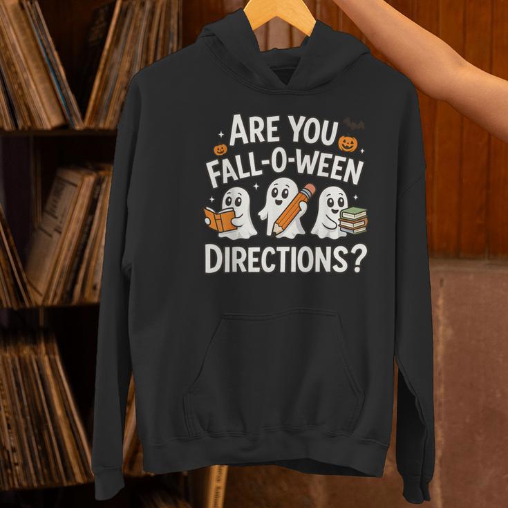 Are You Fall O Ween Directions Halloween Teacher Ghosts Women's Hoodie, gift for family, gift for coworker Are You Fall O Ween Directions Halloween Teacher Ghosts Women's Hoodie, gift for family, gift for coworker