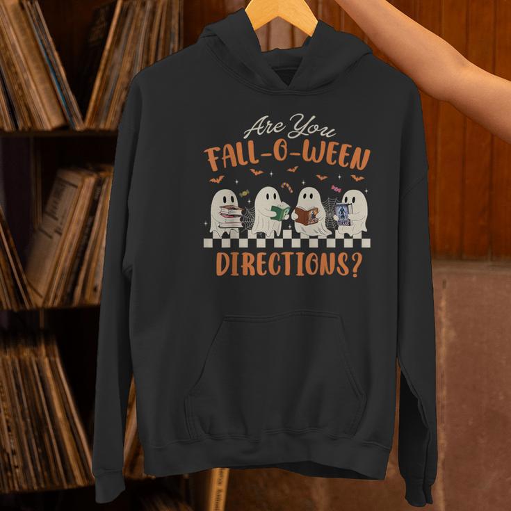 Are You Fall-O-Ween Directions Halloween TeacherGhost Book Women's Hoodie, gift for family, gift for coworker Are You Fall-O-Ween Directions Halloween TeacherGhost Book Women's Hoodie, gift for family, gift for coworker