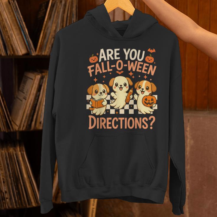 Are You Fall O Ween Directions Teacher Halloween Dog Ghost Women's Hoodie, gift for family, gift for coworker Are You Fall O Ween Directions Teacher Halloween Dog Ghost Women's Hoodie, gift for family, gift for coworker