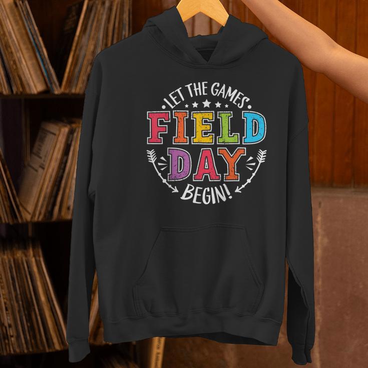 Field Day 2024 Let The Games Begin Teacher Kids Girls Boys Women's Hoodie, gift for family, gift for coworker Field Day 2024 Let The Games Begin Teacher Kids Girls Boys Women's Hoodie, gift for family, gift for coworker