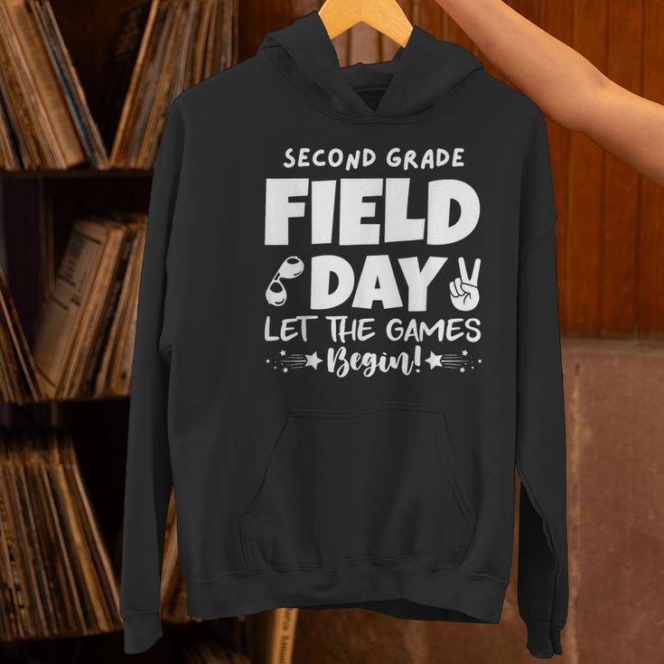 Field Day Second 2nd Grade Orange 2025 Boy Girl Teacher Women's Hoodie, 2nd Grade Teacher Hoodies, gift for family, gift for coworker
