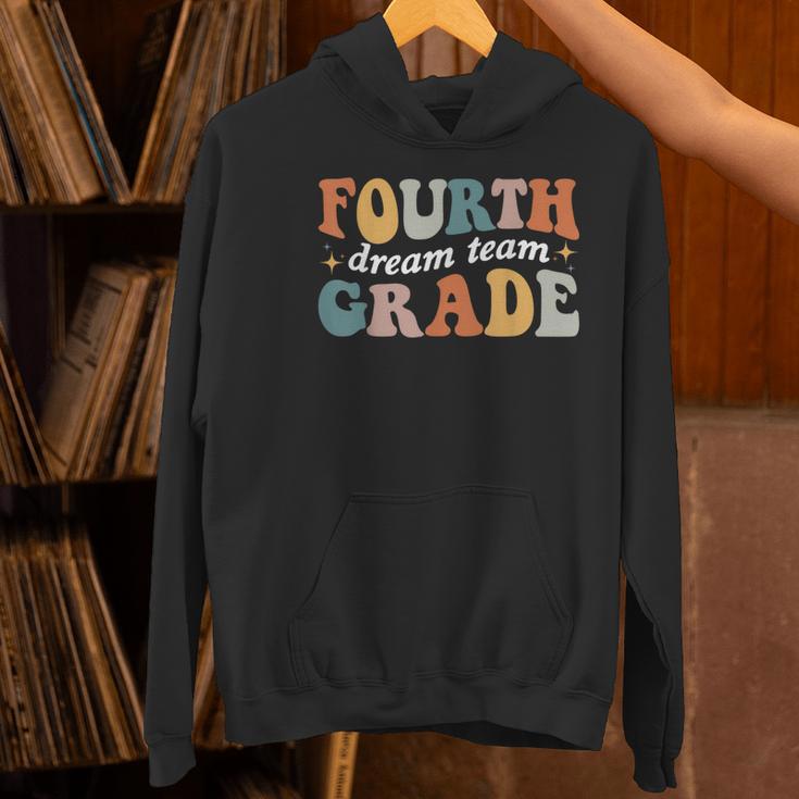 Fourth Grade Dream Team 4th Grade Teacher Back To School Women's Hoodie, 4th Grade Teacher Hoodies, gift for family, gift for coworker