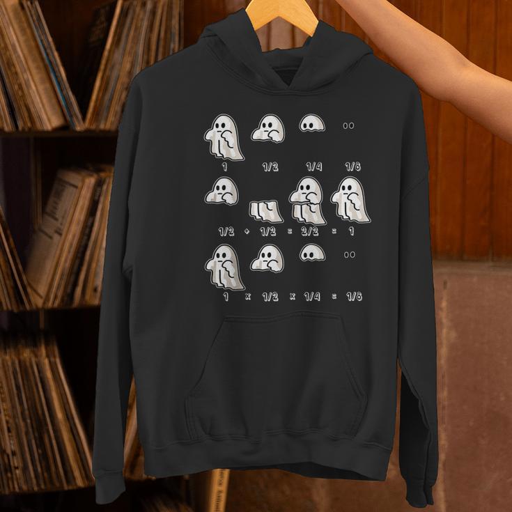 Fractions Math Teacher Ghost Math Halloween Humorous Women's Hoodie, gift for family, gift for coworker Fractions Math Teacher Ghost Math Halloween Humorous Women's Hoodie, gift for family, gift for coworker
