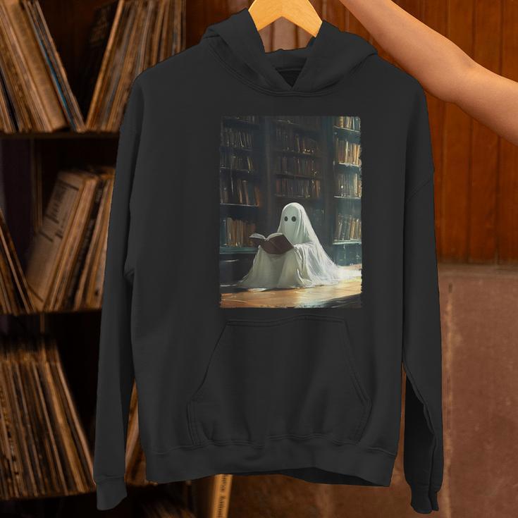 Ghost Library Halloween Book Reading Books Lover Teacher Women's Hoodie, gift for family, gift for coworker Ghost Library Halloween Book Reading Books Lover Teacher Women's Hoodie, gift for family, gift for coworker
