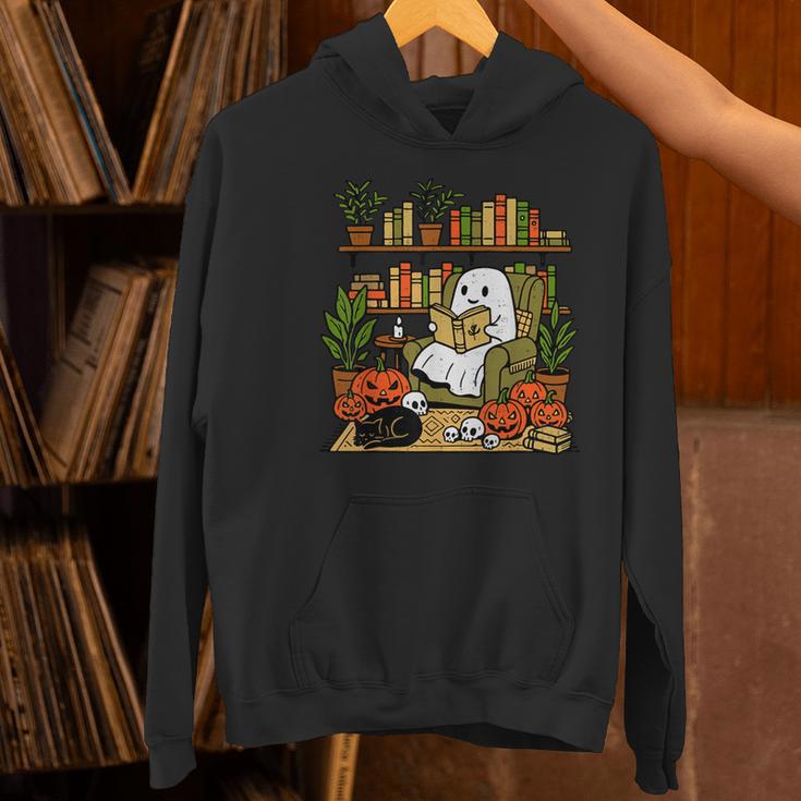 Ghost Library Reading Books Halloween Librarian Teacher Women's Hoodie, gift for family, gift for coworker Ghost Library Reading Books Halloween Librarian Teacher Women's Hoodie, gift for family, gift for coworker