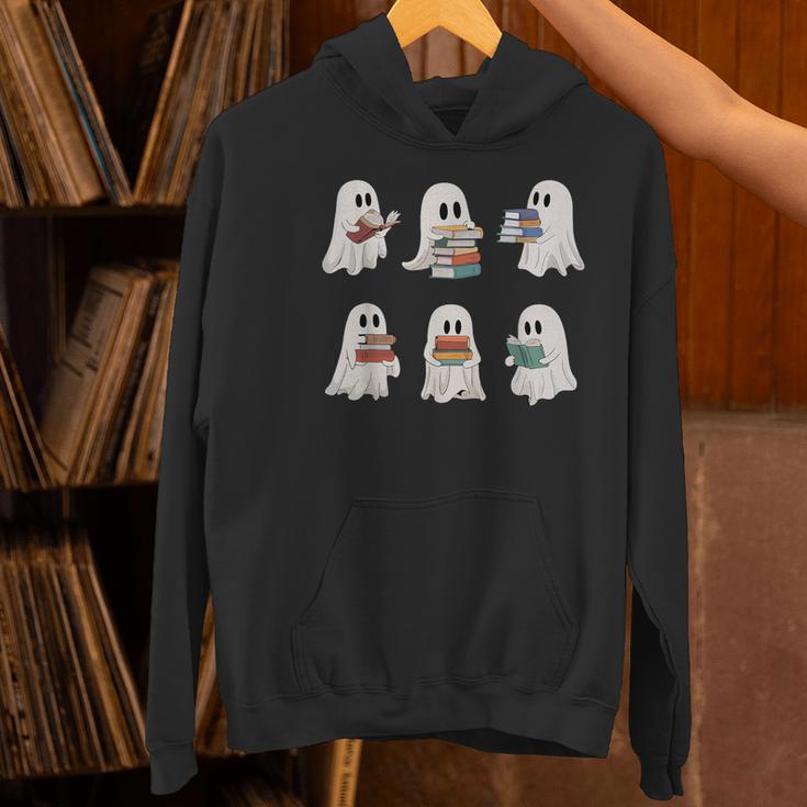 Ghost Reading Books Teacher Halloween Librarian Cute Boook Women's Hoodie, gift for family, gift for coworker Ghost Reading Books Teacher Halloween Librarian Cute Boook Women's Hoodie, gift for family, gift for coworker
