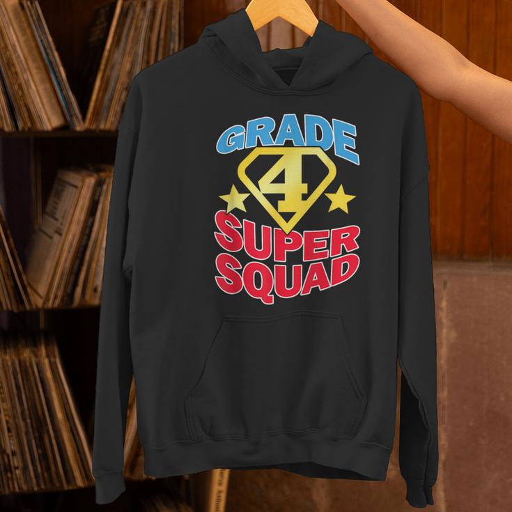 Grade 4 Super Squad Superhero Teacher Team Women's Hoodie, Super Teacher Hoodies, gift for family, gift for coworker Grade 4 Super Squad Superhero Teacher Team Women's Hoodie, Super Teacher Hoodies, gift for family, gift for coworker