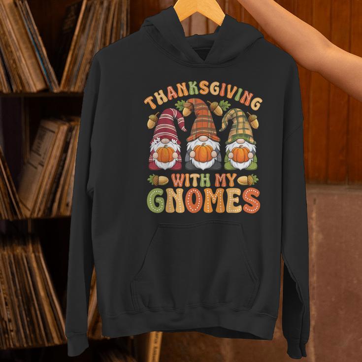 Groovy Thanksgiving With My Gnomie Women Teacher Fall Gnome Women's Hoodie, Groovy Teacher Hoodies, gift for family, gift for coworker Groovy Thanksgiving With My Gnomie Women Teacher Fall Gnome Women's Hoodie, Groovy Teacher Hoodies, gift for family, gift for coworker