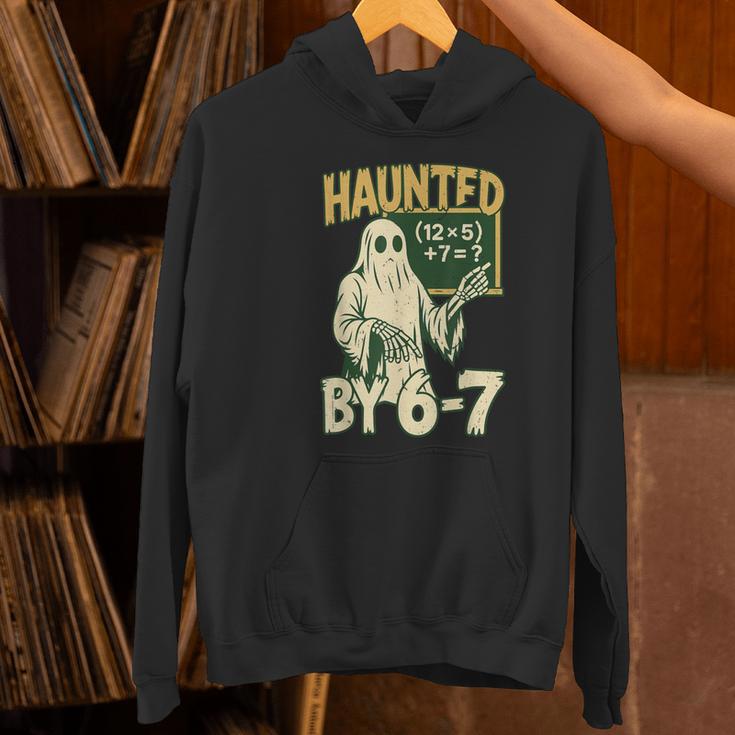 Halloween Costume Haunted By 67 Ghost Math Teacher Professor Women's Hoodie, gift for family, gift for coworker Halloween Costume Haunted By 67 Ghost Math Teacher Professor Women's Hoodie, gift for family, gift for coworker
