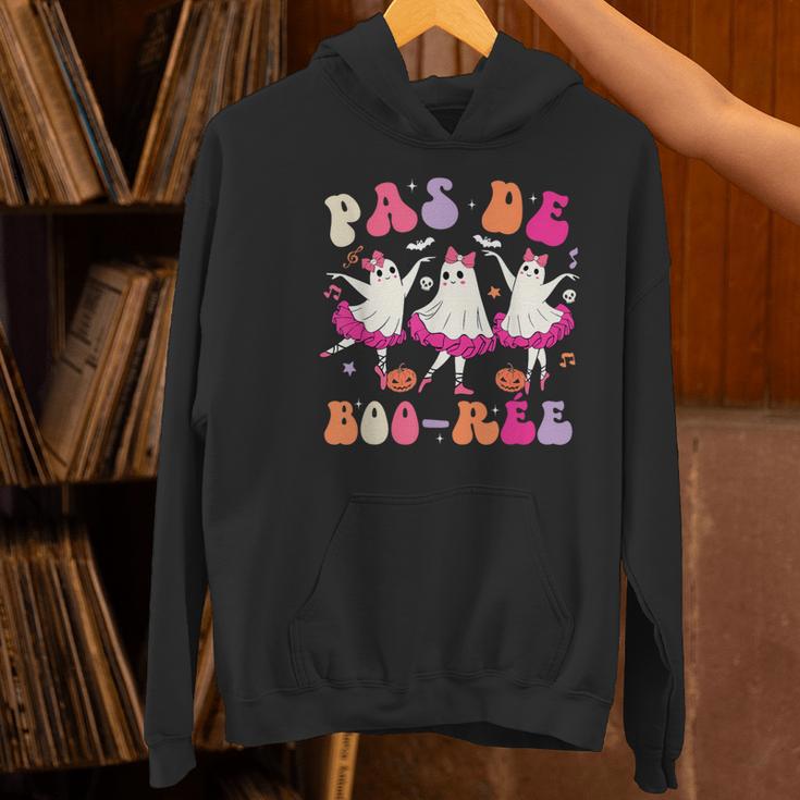 Halloween Dance Teacher Pas De Boo-Ree Ghost Ballet Dancer Women's Hoodie, gift for family, gift for coworker