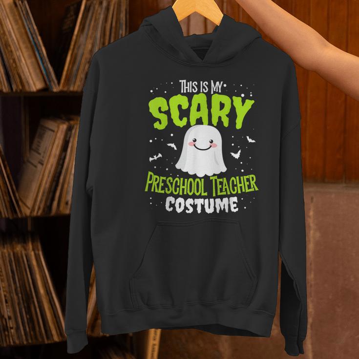 Halloween This Is My Scary Preschool Teacher Custome For Men Women Kids Women's Hoodie, gift for family, gift for coworker Halloween This Is My Scary Preschool Teacher Custome For Men Women Kids Women's Hoodie, gift for family, gift for coworker