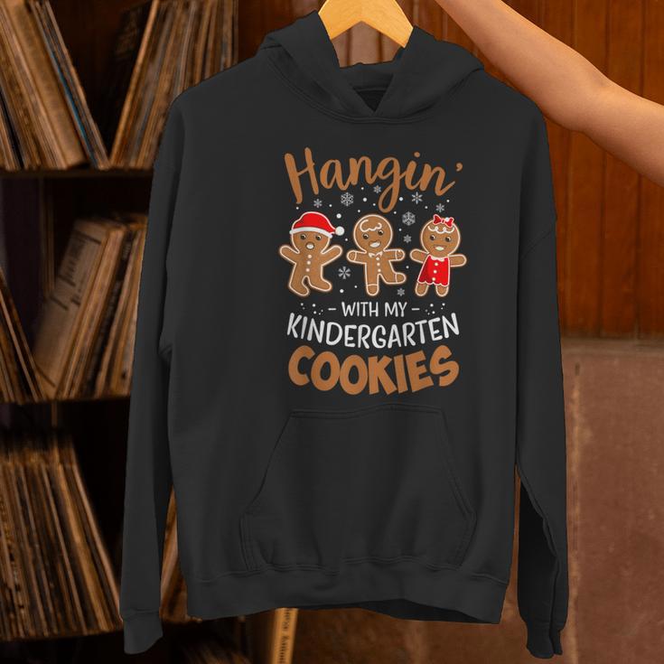 Hangin My Kindergarten Cookie Gingerbread Christmas Teacher For Men Women Kids Women's Hoodie, gift for family, gift for coworker Hangin My Kindergarten Cookie Gingerbread Christmas Teacher For Men Women Kids Women's Hoodie, gift for family, gift for coworker