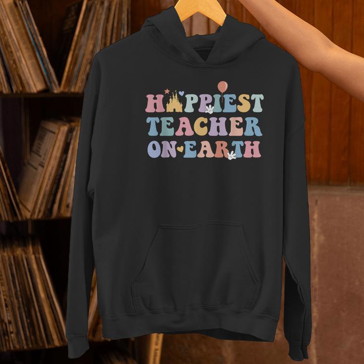 Happiest Teacher On Earth First Day Of School Back To School Women's Hoodie, gift for family, gift for coworker Happiest Teacher On Earth First Day Of School Back To School Women's Hoodie, gift for family, gift for coworker