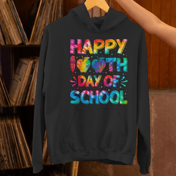 Happy 100th Day Of School Teacher Student 100 Days Tie Dye Men Women Kids Women's Hoodie, gift for family, gift for coworker Happy 100th Day Of School Teacher Student 100 Days Tie Dye Men Women Kids Women's Hoodie, gift for family, gift for coworker