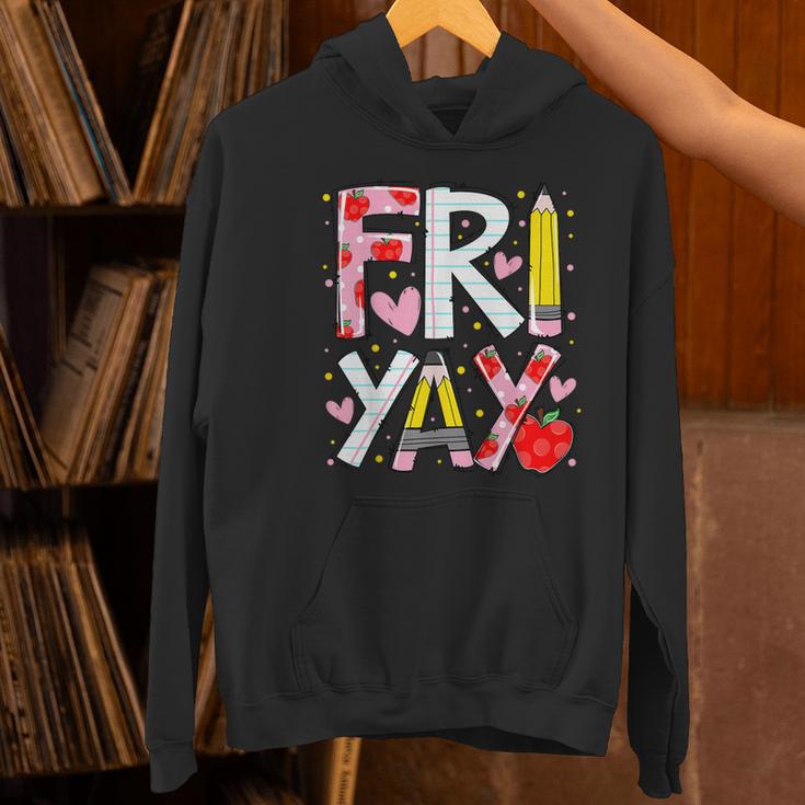 Happy Fri-Yay Teacher Back To School Friday Lovers Women's Hoodie, gift for family, gift for coworker Happy Fri-Yay Teacher Back To School Friday Lovers Women's Hoodie, gift for family, gift for coworker
