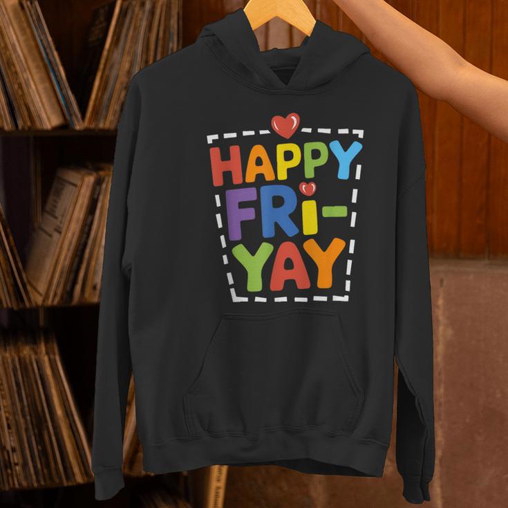 Happy Fri-Yay Teacher Life Weekend Pun Happy Friday Women's Hoodie, gift for family, gift for coworker Happy Fri-Yay Teacher Life Weekend Pun Happy Friday Women's Hoodie, gift for family, gift for coworker