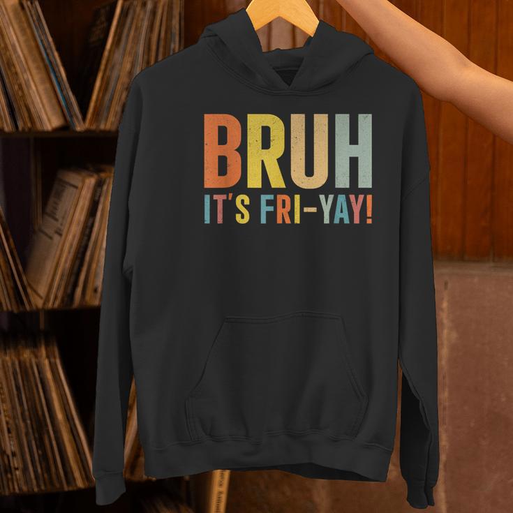 Happy Friyay Teacher Shirt Cute Teacher Fashion Bruh Fri-Yay Women's Hoodie, gift for family, gift for coworker