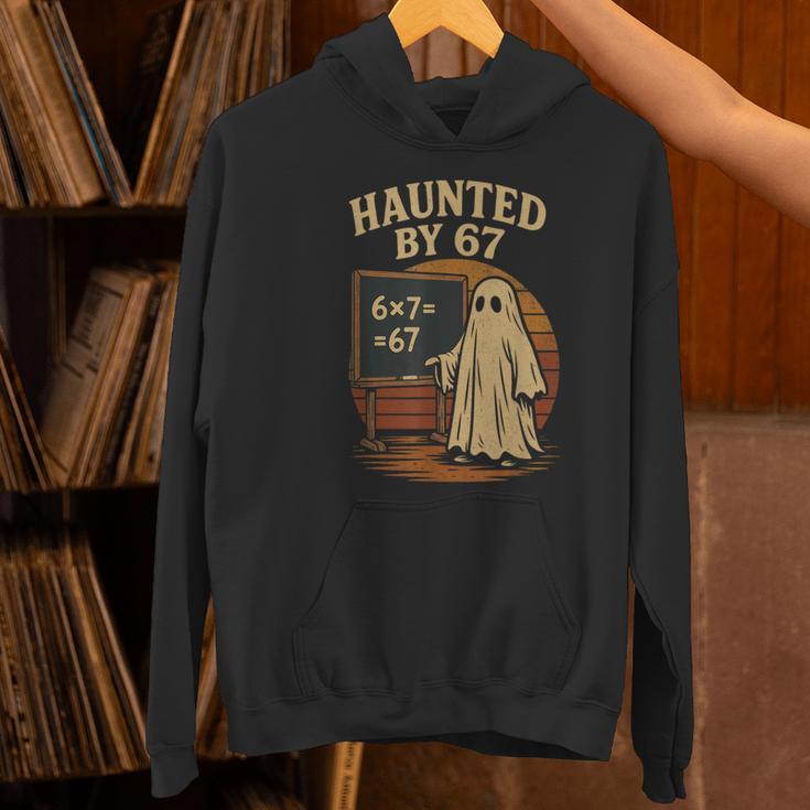 Haunted By 67 Ghost Math Joke Student Halloween Nerd Teacher Women's Hoodie, gift for family, gift for coworker Haunted By 67 Ghost Math Joke Student Halloween Nerd Teacher Women's Hoodie, gift for family, gift for coworker