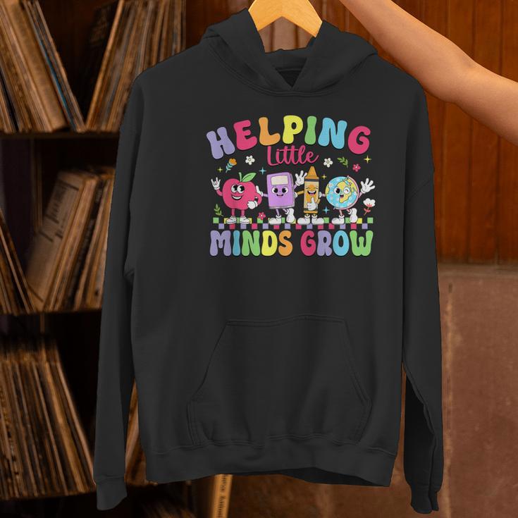 Helping Little Minds Grow Teacher Life Back To School Women's Hoodie, gift for family, gift for coworker Helping Little Minds Grow Teacher Life Back To School Women's Hoodie, gift for family, gift for coworker