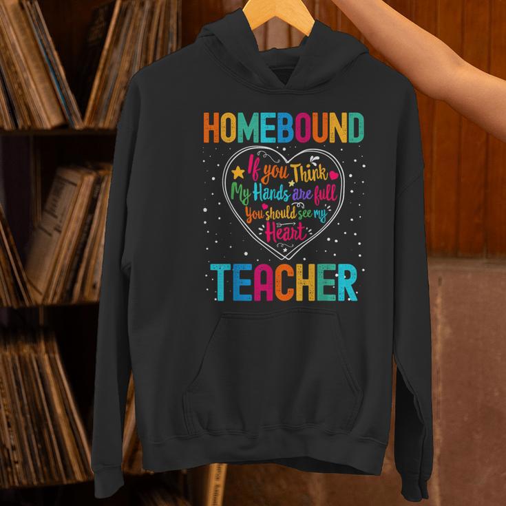 Homebound Teacher Appreciation Week Back To School Heart Women's Hoodie, gift for family, gift for coworker Homebound Teacher Appreciation Week Back To School Heart Women's Hoodie, gift for family, gift for coworker