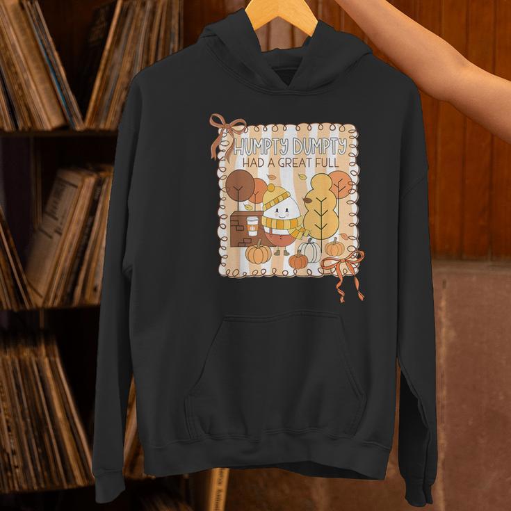Humpty Dumpty Had A Great Fall Teacher Thanksgiving Autumn Women's Hoodie, gift for family, gift for coworker
