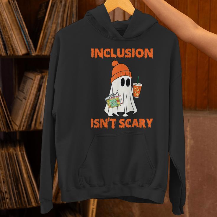 Inclusion Isn't Scary Shirt Halloween SLP Sped Teacher Women's Hoodie, gift for family, gift for coworker