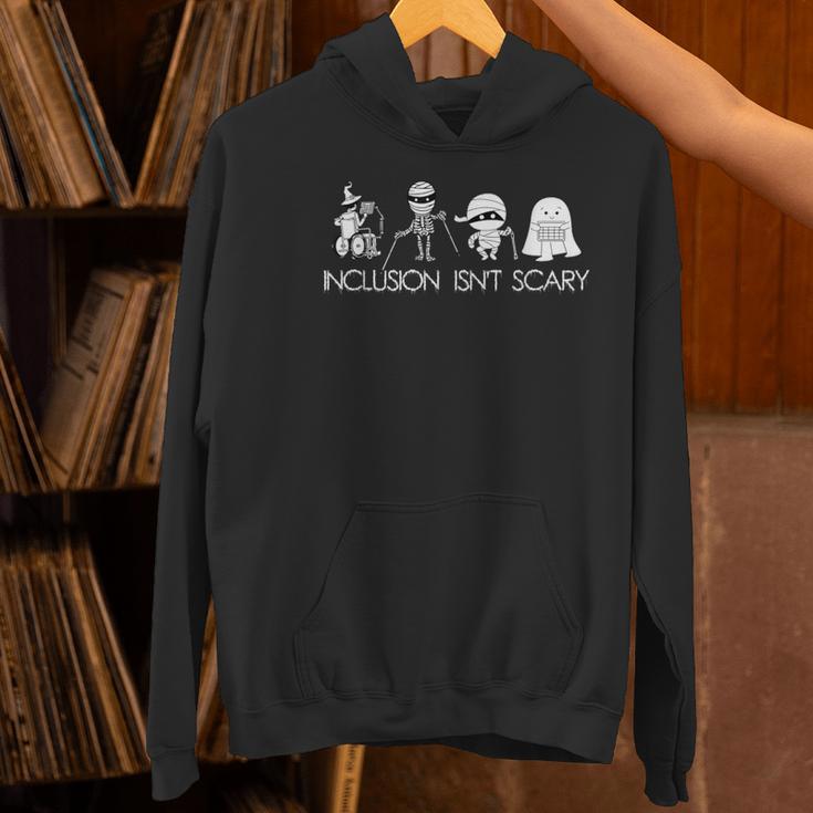 Inclusion Isn't Scary Slp Halloween Sped Teacher Ghost Mummy Women's Hoodie, gift for family, gift for coworker Inclusion Isn't Scary Slp Halloween Sped Teacher Ghost Mummy Women's Hoodie, gift for family, gift for coworker