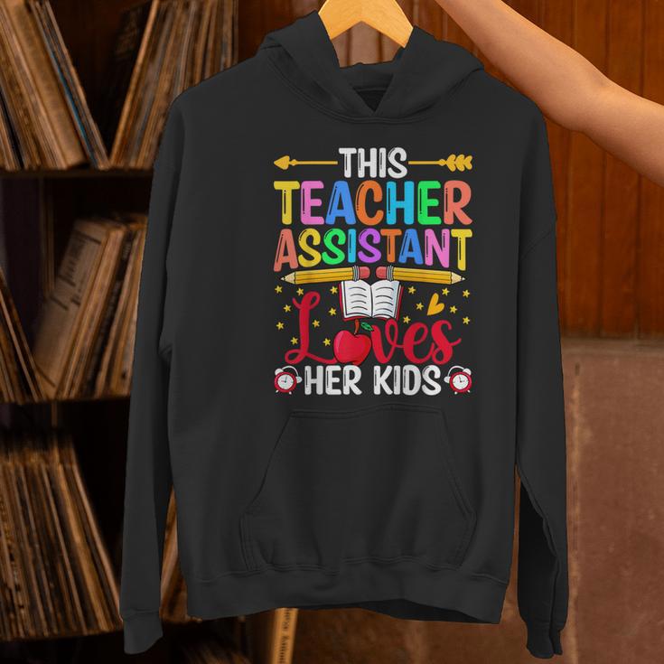 Instructional Assistant Loves Her Kids Teacher Assistant Women's Hoodie, gift for family, gift for coworker Instructional Assistant Loves Her Kids Teacher Assistant Women's Hoodie, gift for family, gift for coworker