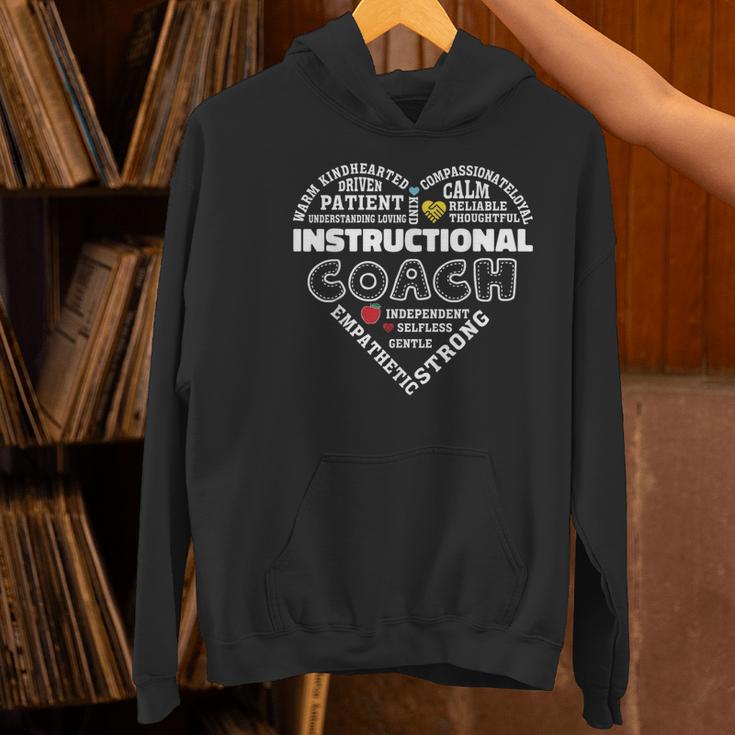 Instructional Coach Heart Teachers Appreciation Women's Hoodie, gift for family, gift for coworker Instructional Coach Heart Teachers Appreciation Women's Hoodie, gift for family, gift for coworker
