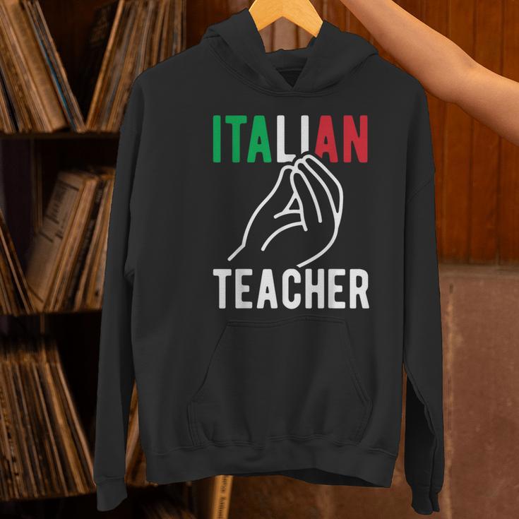 Italian Teacher Italy Italia Back To School First Day Women's Hoodie, gift for family, gift for coworker