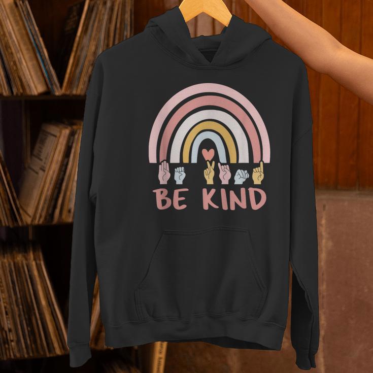 Be Kind ASL Sign Language Deaf SPED Teacher Kids Men Women Women's Hoodie, gift for family, gift for coworker Be Kind ASL Sign Language Deaf SPED Teacher Kids Men Women Women's Hoodie, gift for family, gift for coworker