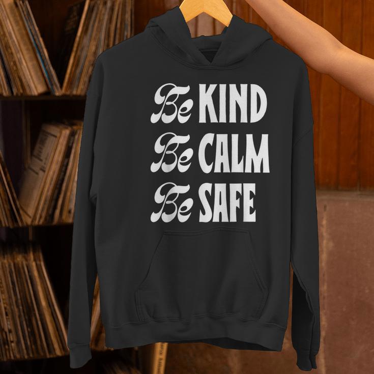 Be Kind Be Calm Be Safe Awareness For Teachers For Men Women Kids Women's Hoodie, gift for family, gift for coworker Be Kind Be Calm Be Safe Awareness For Teachers For Men Women Kids Women's Hoodie, gift for family, gift for coworker