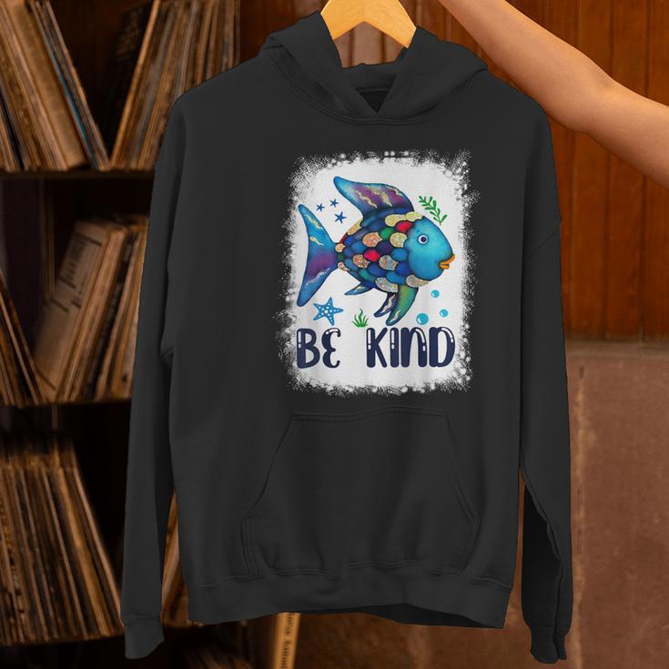 Be Kind Rainbow Fish Teacher Life Back To School Teaching Men Women Women's Hoodie, gift for family, gift for coworker Be Kind Rainbow Fish Teacher Life Back To School Teaching Men Women Women's Hoodie, gift for family, gift for coworker