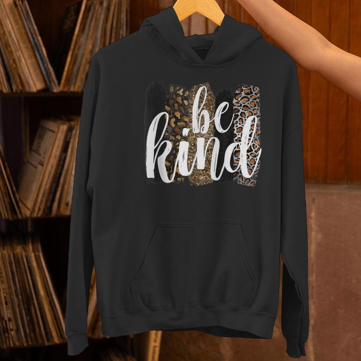 Be Kind Women Inspirational Teacher Animal Print Women's Hoodie, gift for family, gift for coworker Be Kind Women Inspirational Teacher Animal Print Women's Hoodie, gift for family, gift for coworker