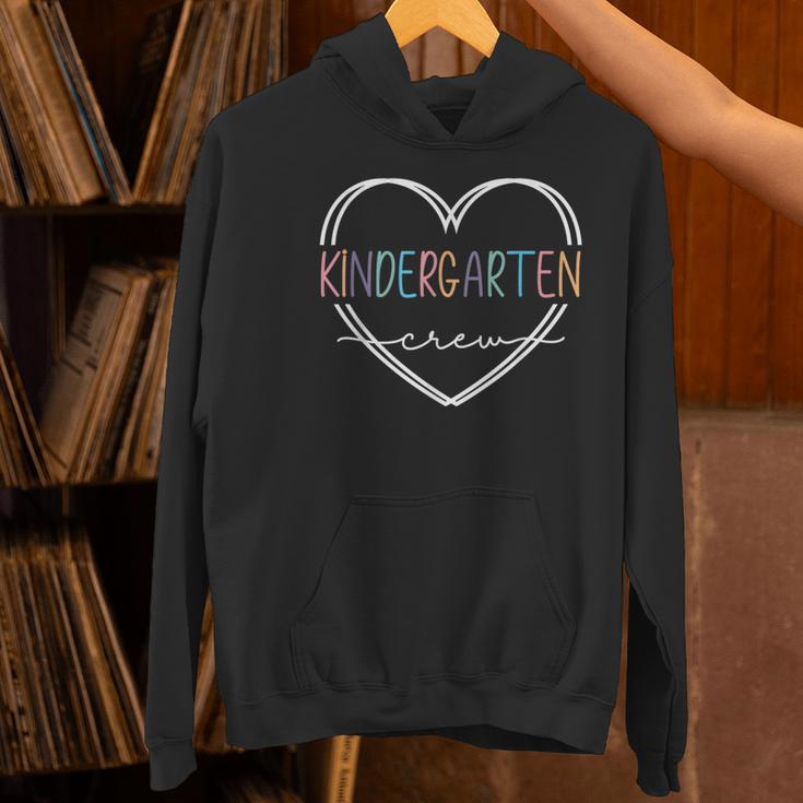 Kindergarten Crew Kinder Crew Teacher Squad Team Preschool Women's Hoodie, gift for family, gift for coworker Kindergarten Crew Kinder Crew Teacher Squad Team Preschool Women's Hoodie, gift for family, gift for coworker
