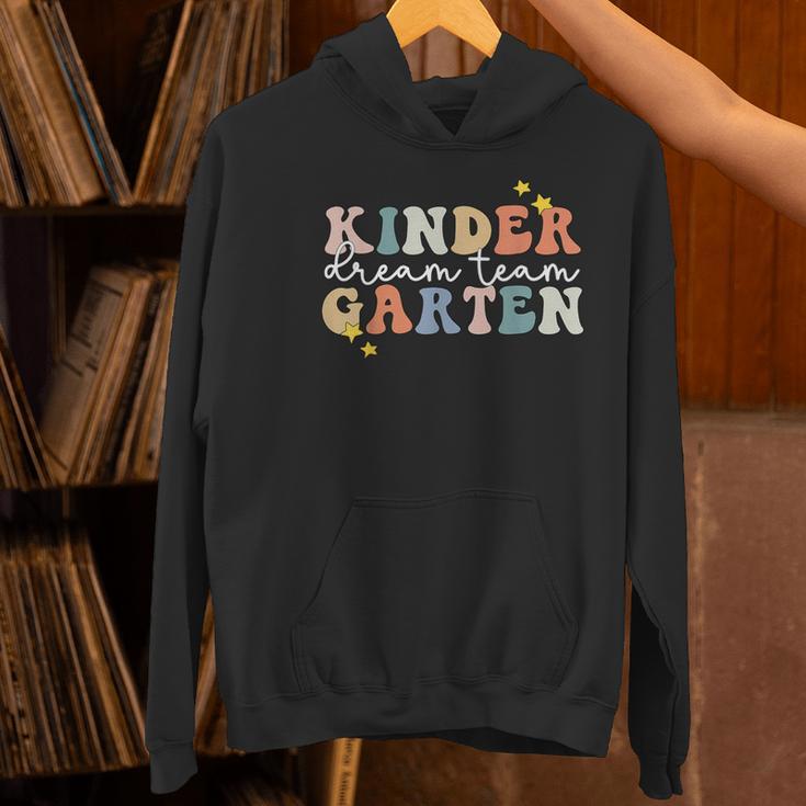 Kindergarten Dream Team Teacher Back To School Women's Hoodie, gift for family, gift for coworker Kindergarten Dream Team Teacher Back To School Women's Hoodie, gift for family, gift for coworker