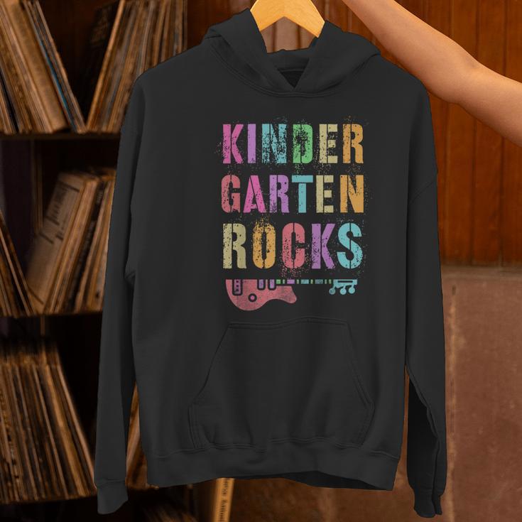 KINDERGARTEN ROCKS Teacher Crew Rock Star Kinder Team Women's Hoodie, gift for family, gift for coworker KINDERGARTEN ROCKS Teacher Crew Rock Star Kinder Team Women's Hoodie, gift for family, gift for coworker