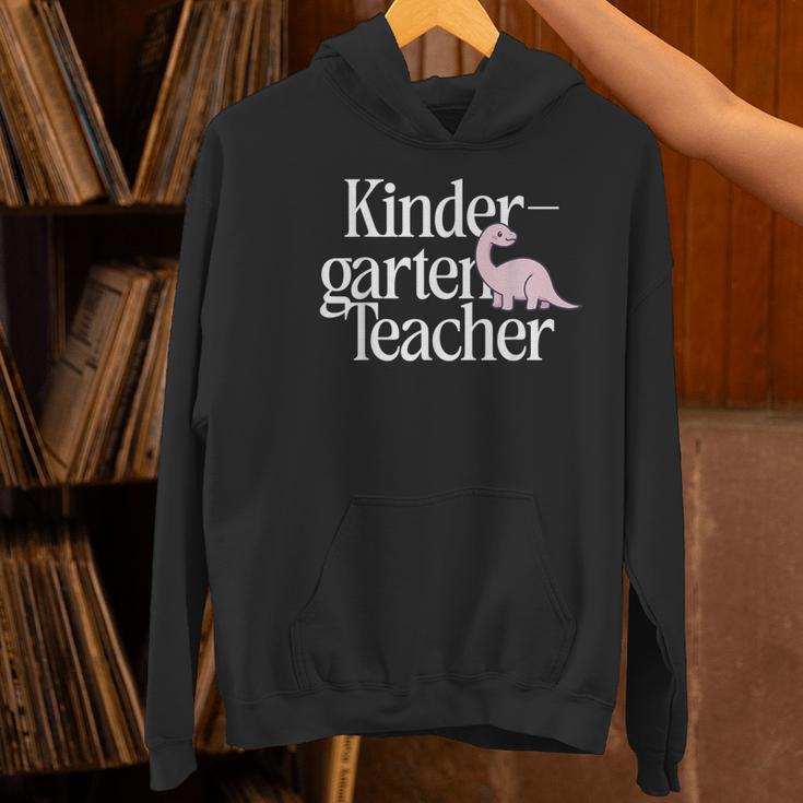Kindergarten Teacher Dinosaur Back To School Women's Hoodie, gift for family, gift for coworker